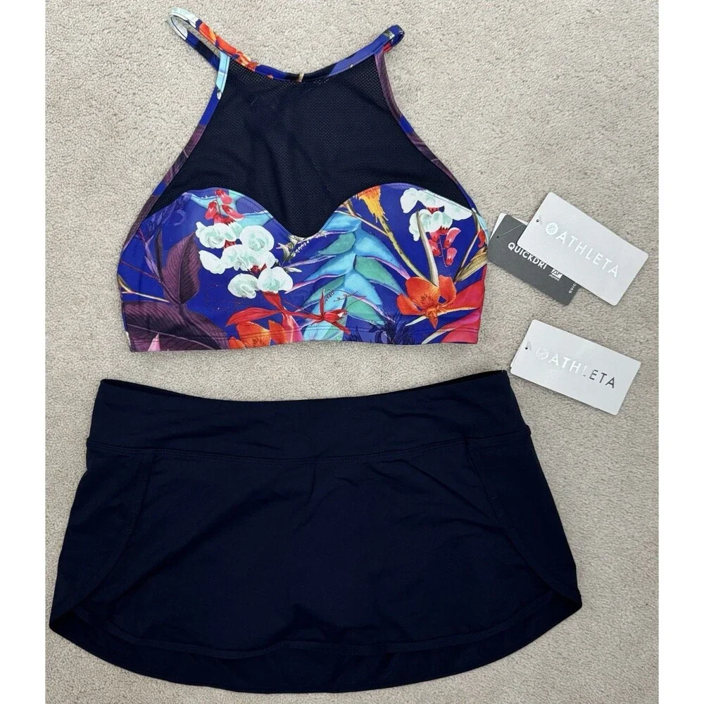 NWT's Athleta Lucia Mesh Bikini Set Size Medium